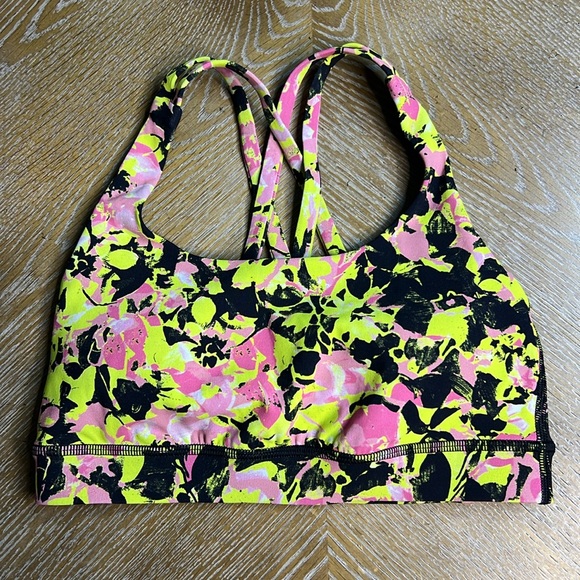 LULULEMON Floral Energy Bra in Medium Support 2 - Picture 2 of 7